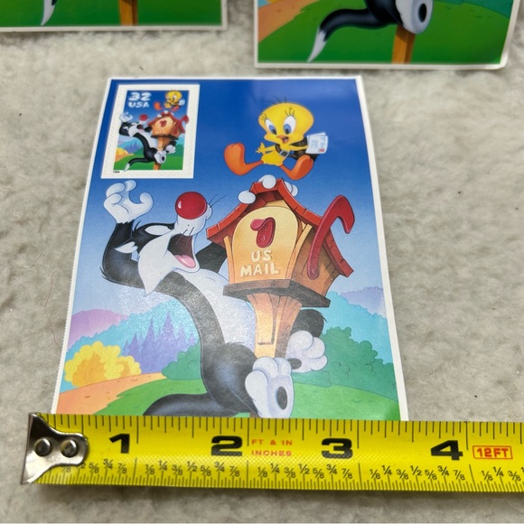 3 Collection stamps Looney Tunes 1997 USPS 5" Sylvester Tweety 32 cents - Picture 2 of 8